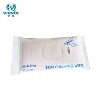 paper box packing mini wipes skin cleansing wet wipes