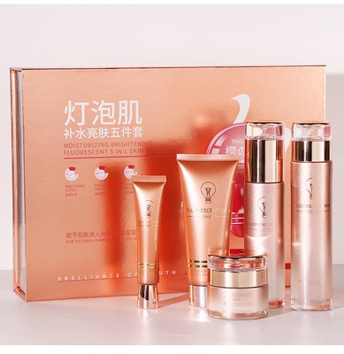 Ze Light OEM Face Whitening Natural Skin Care Set Anti Aging Private Label Facial Skin Care Sets Skin Care Set