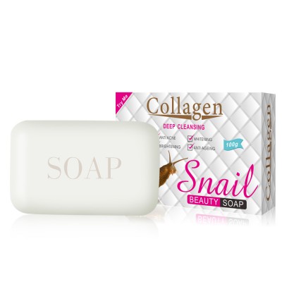 Ze Light Snail Collagen Essence Handmade Soap Skin Moisturizing and Fading Fine Lines Refreshing Oil Control Whitening Soap