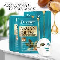 2020 HOT Sale Argan Oil Sheet Face Mask Skin Care Whitening Anti Aging Anti Wrinkle Facial Moisturizing Mask Wholesale